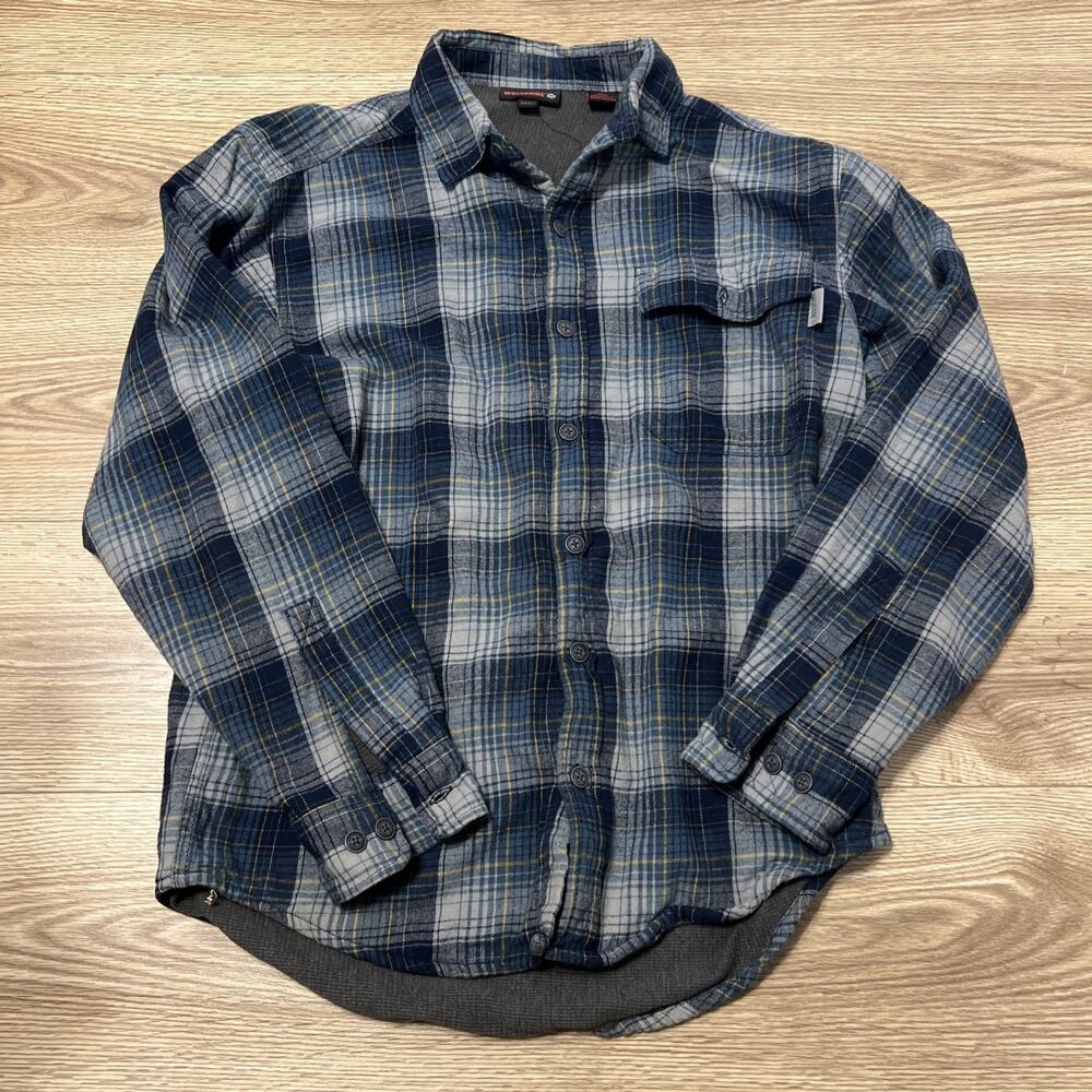 Wolverine Men’s Blue Flannel Quilted Lining Insulated Jacket Size Medium (A32)